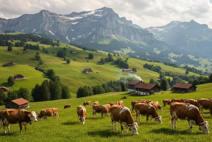 Rolling hills in Appenzell Outer Rhodes
