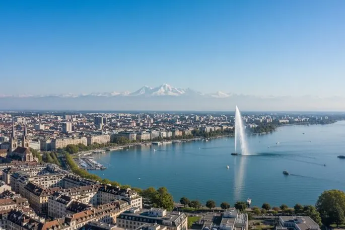 Ginevra con il Jet d’eau