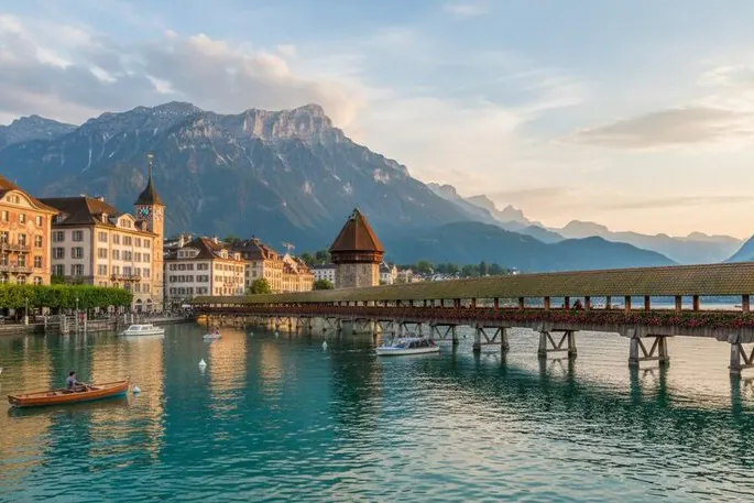 Lucerne et le pont de la Chapelle