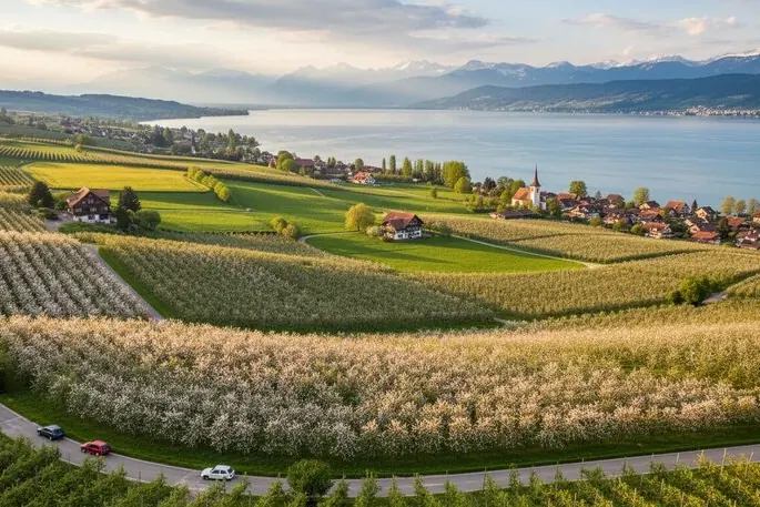 Frutteti sul lago di Costanza in Turgovia