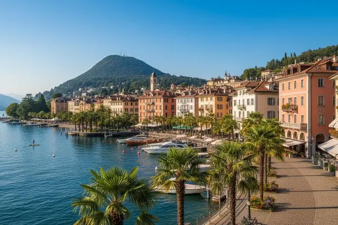 Seepromenade im Tessin